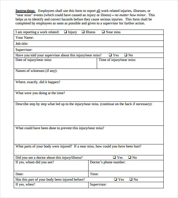 10 Sample Employee Form Templates To Download For Free Sample Templates