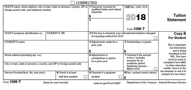 1098 T Information Umpqua Community College