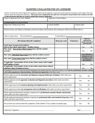 12 Quarterly Evaluation Templates PDF Free Premium Templates