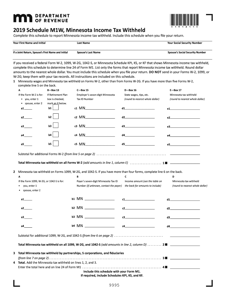 2020 Minnesota Tax Fill Out And Sign Printable PDF Template SignNow