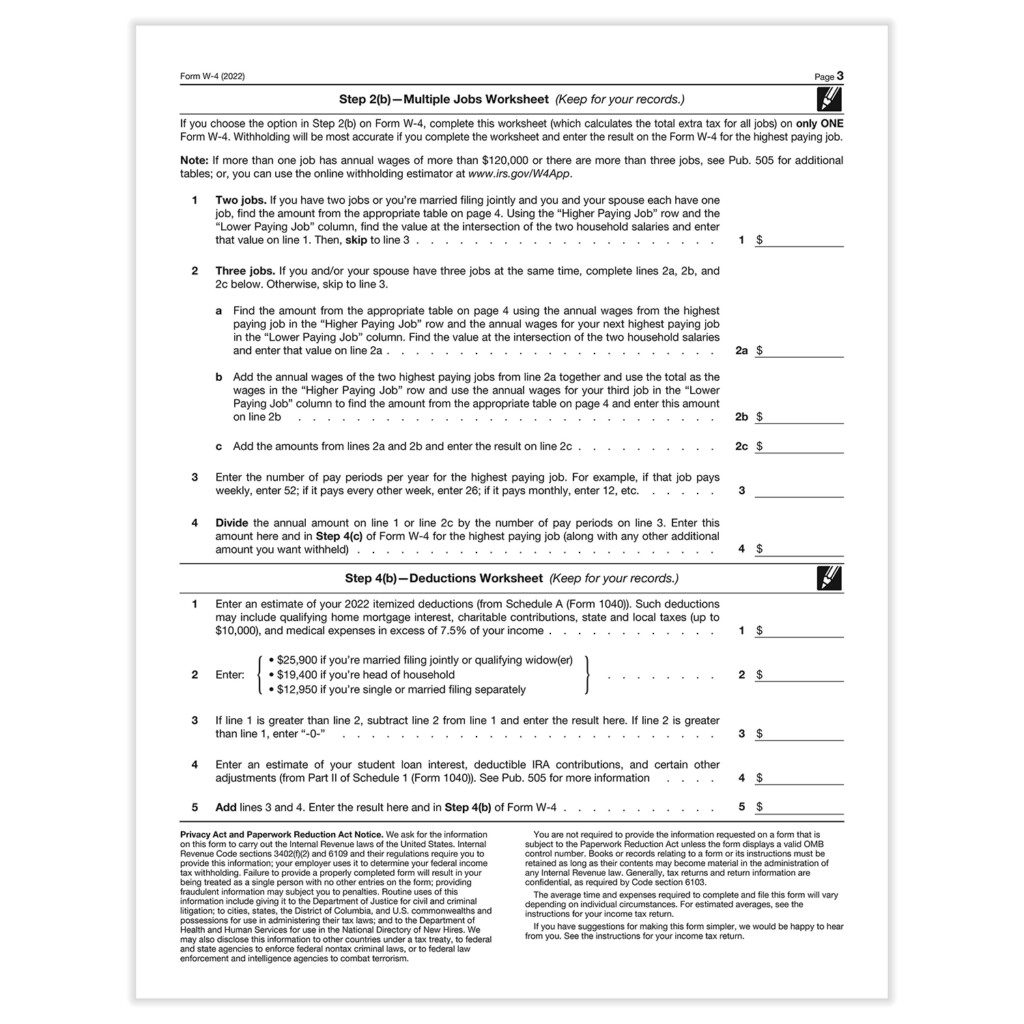 2023 IRS W 4 Form HRdirect