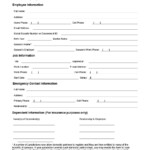 47 Printable Employee Information Forms Personnel Information Sheets