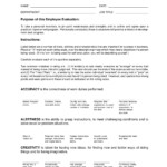 9 Employee Evaluation Form Examples PDF Examples