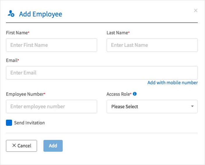 Add Employees TeamNest