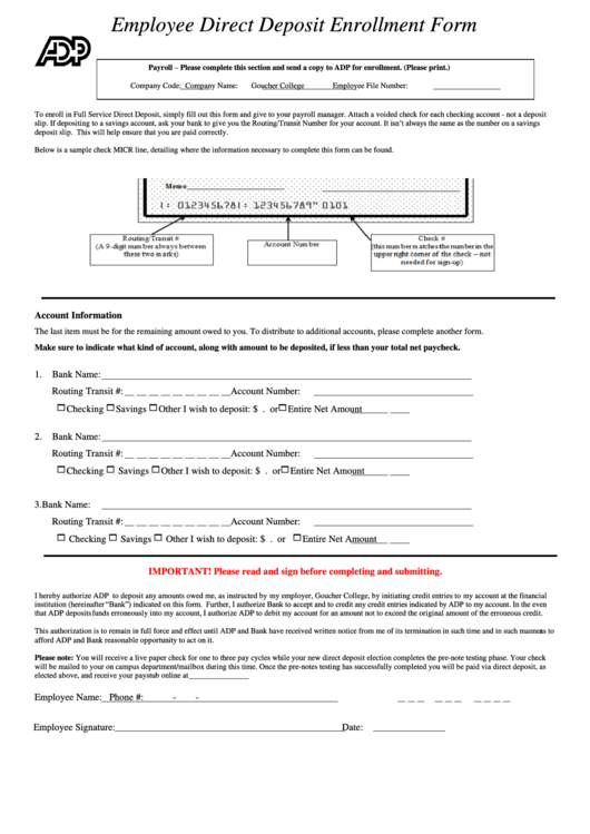 Adp New Employee Information Forms - NewEmployeeForms.com