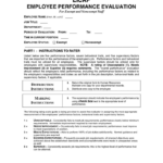 Annual Employee Evaluation Form In Word And Pdf Formats