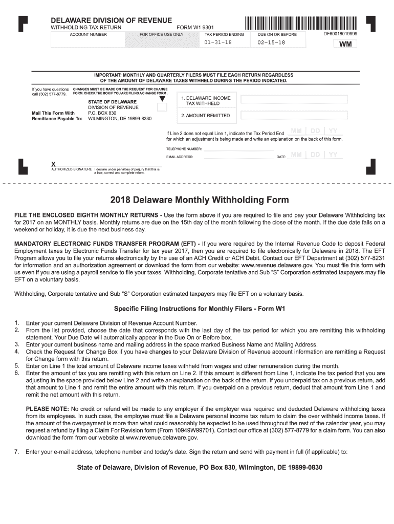 Delaware Employee State Tax Withholding Form 2022 Employeeform