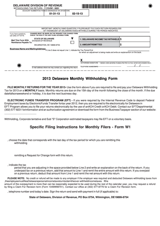 Delaware Employee Withholding Tax Form 2022 Employeeform