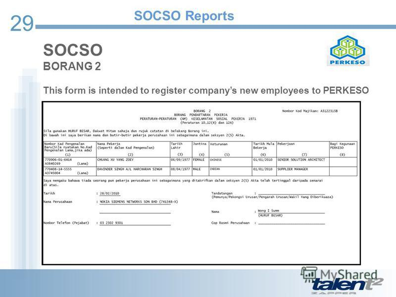 Download Socso New Employee Registration Form 2022 Employeeform