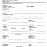 Emergency Contact Form English Spanish Restaurant Business Plans