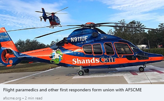 Flight Paramedics Other First Responders Go Union With AFSCME WNY 