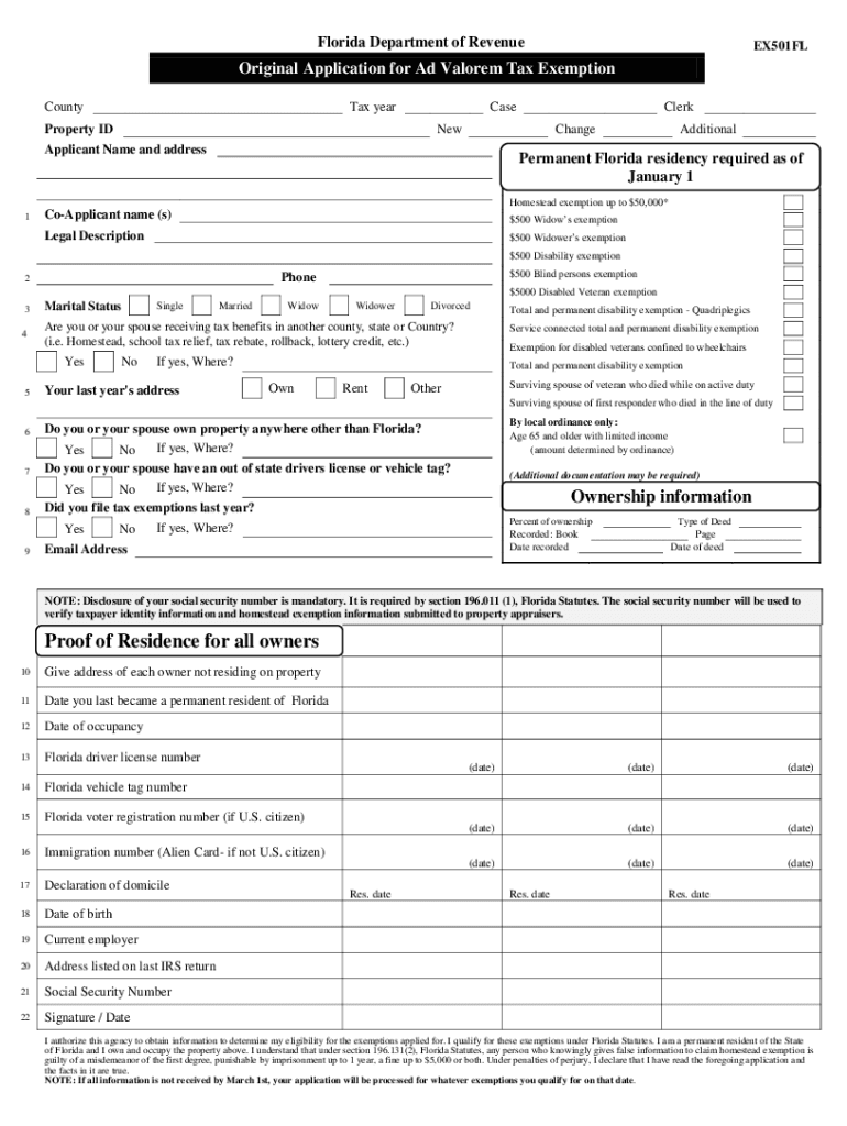 Florida State Tax Form Fill Online Printable Fillable Blank