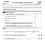 Form 2106 EZ Unreimbursed Employee Business Expenses 2015 Free Download