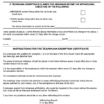 Form Ar4ec Tx Texarkana Employee S Withholding Exemption