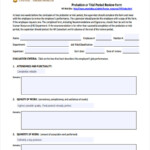 FREE 11 Probation Review Forms In PDF Ms Word