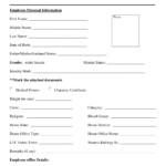 FREE 13 Employee Information Forms In MS Word PDF