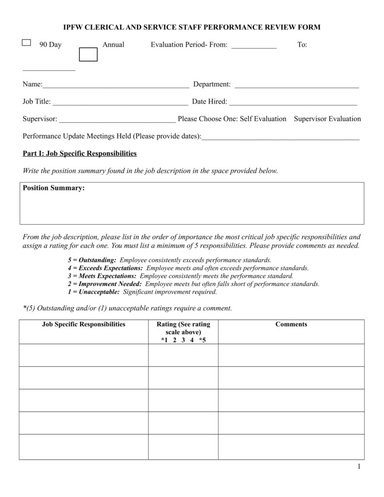 FREE 14 90 Day Review Forms In PDF MS Word