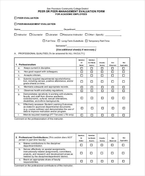 FREE 22 Employee Evaluation Form Examples Samples In PDF MS Word