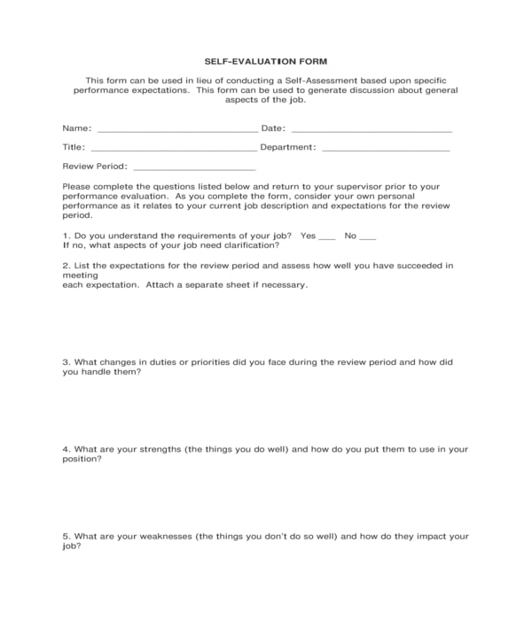 FREE 3 Construction Employee Evaluation Forms In PDF MS Word