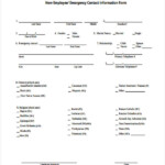 FREE 33 Emergency Contact Forms In PDF Excel MS Word