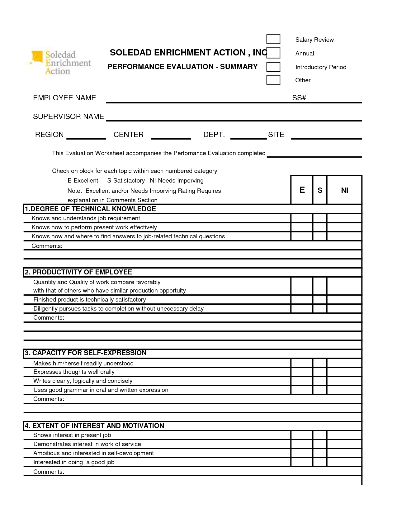 Free 360 Performance Appraisal Form Google Search Performance 