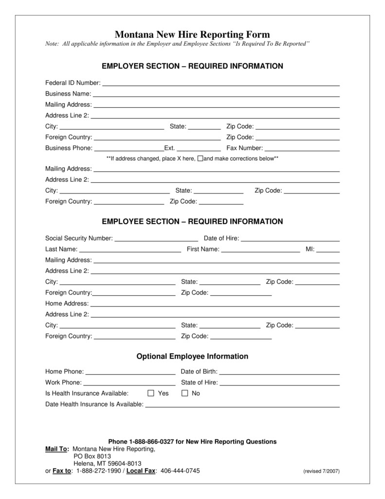 FREE 4 New Hire Forms In Excel MS Word PDF NewEmployeeForms com