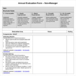 FREE 41 Sample Employee Evaluation Forms In PDF