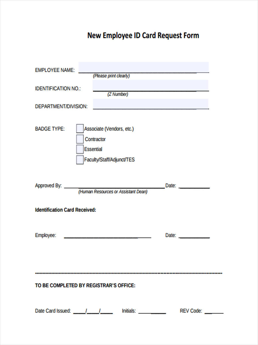 FREE 49 Sample Employee Request Forms In PDF MS Word Excel