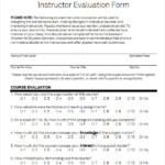 FREE 7 Sample Instructor Evaluation Form Templates In PDF