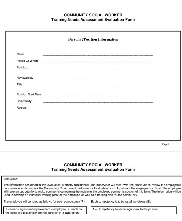 FREE 7 Social Work Assessment Forms In MS Word PDF