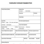 FREE 8 Sample Construction Evaluation Forms In PDF MS Word