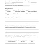 Free Employee Warning Notice Template PDF Word EForms