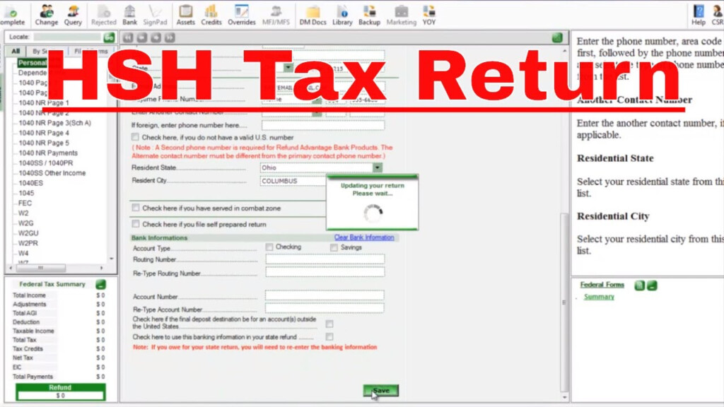 Household Employee HSH Tax Return YouTube