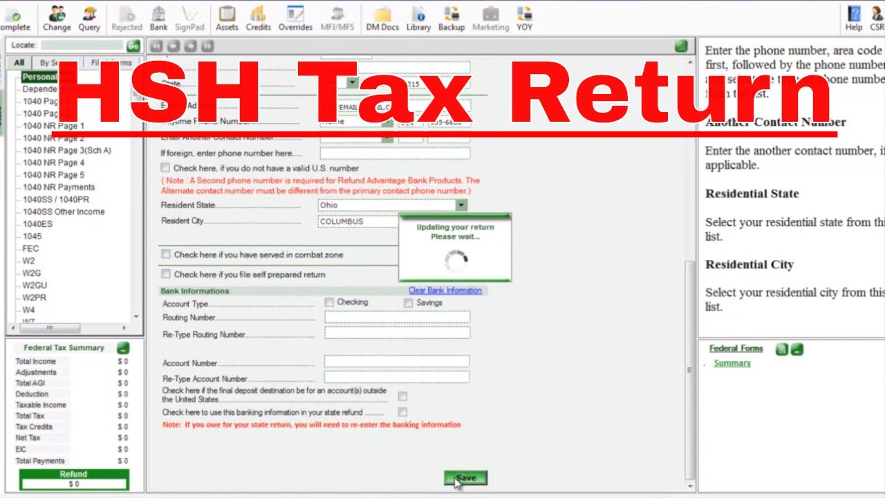 Household Employee HSH Tax Return YouTube