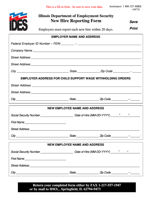 Illinois New Employee Tax Forms 2022 Employeeform