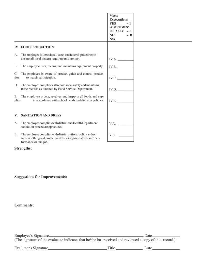 Massage Employee Performance Evaluation Form 2022 Employeeform