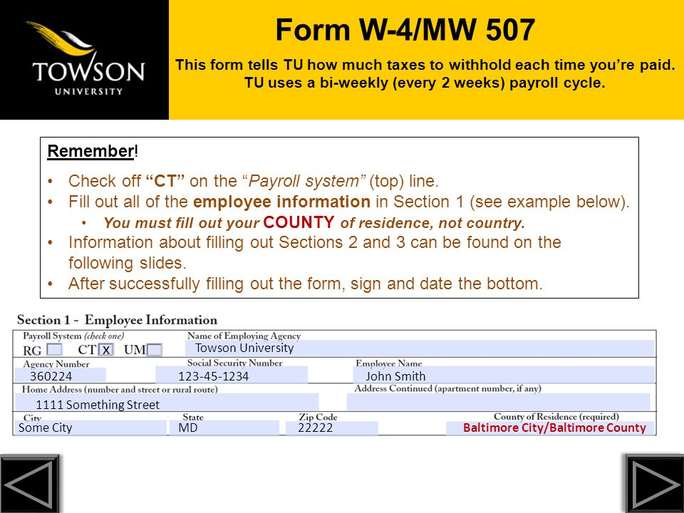 MW507 How To Fill Out MW507 Form Examples For Single And Married 