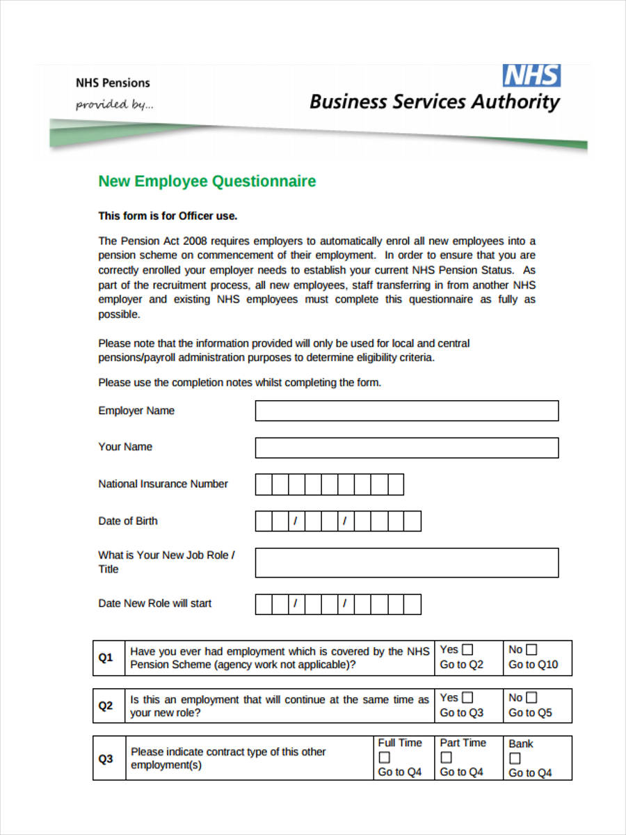 New Employee Form Essential Questions 2022 Employeeform