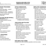 New Employee Orientation Checklist Oregon DHS Applications Home