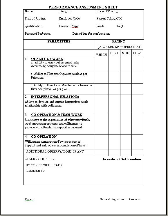 New Employee Probation Evaluation Form 2023 Employeeform