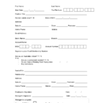 New Hire Employee Details Form Template Sample Vlashed New Employee