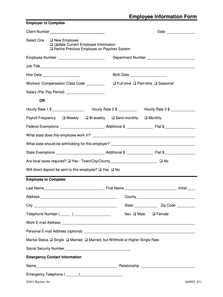 Personnel Information Sheet Template Fill Online Printable Fillable 