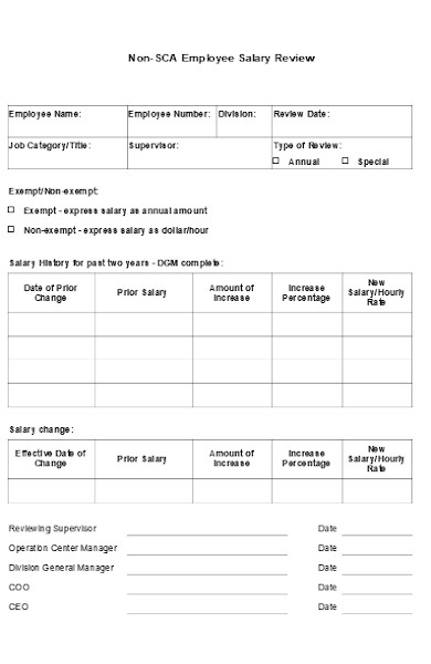 Salary Evaluation Form Template Free Payslip Templates