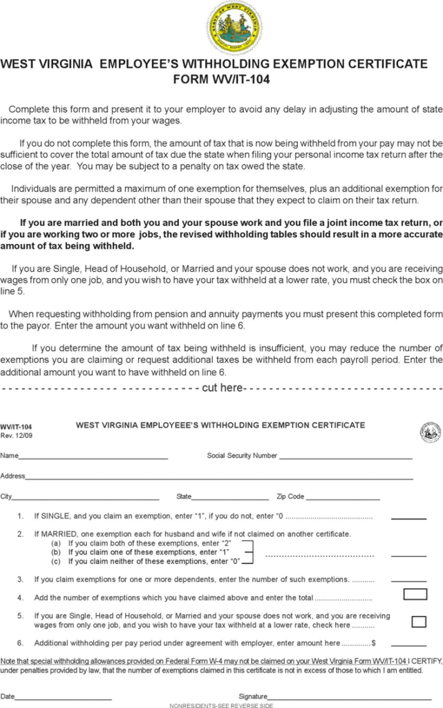 State Tax Withholding Forms Template Free Download Speedy Template