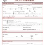 Tax Forms For Employee New Hire 2022 Employeeform