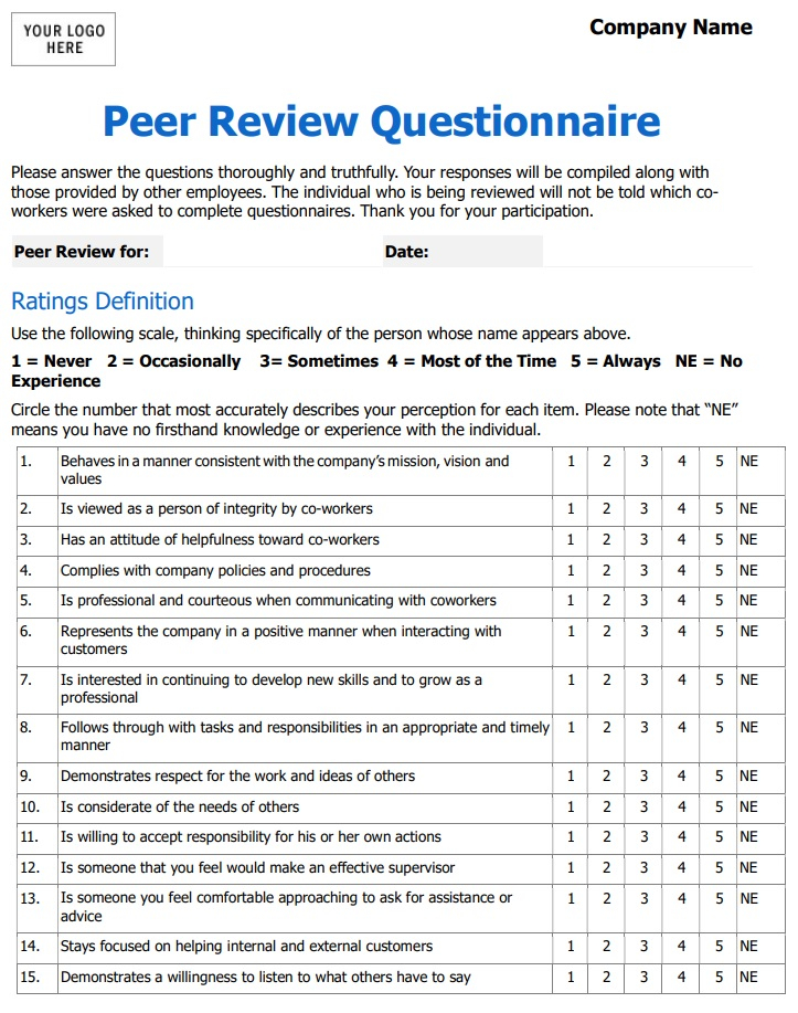 The Perfect Employee Evaluation Form Templates How To