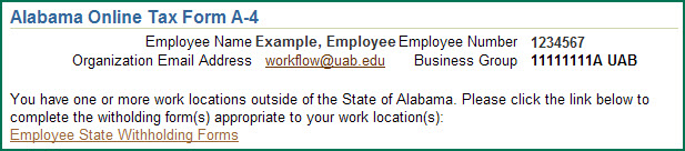 UAB Financial Affairs Self Service State Online Tax Form