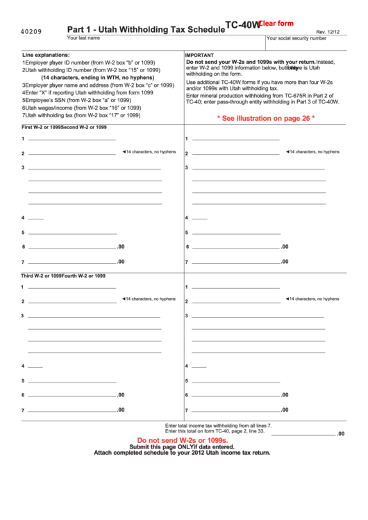 Utah Employee Withholding Tax Form 2022 Employeeform