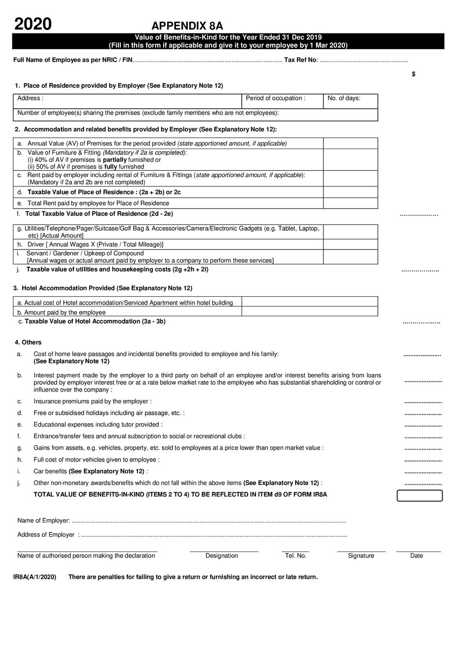 What Is IR8A And Who Submits It An Employer s Guide