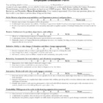 9 Employee Evaluation Form Examples PDF Examples